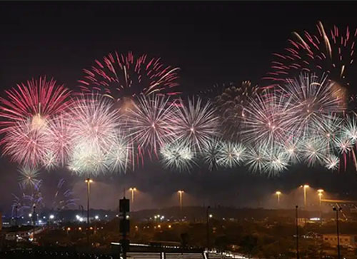 武宁县焰火晚会